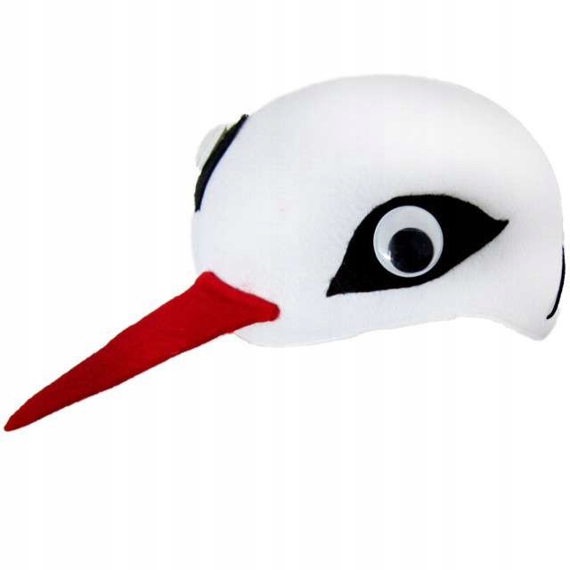 CZAPKA BOCIAN strój dla dzieci PRZEBRANIE karnawał DZIEŃ WIOSNY