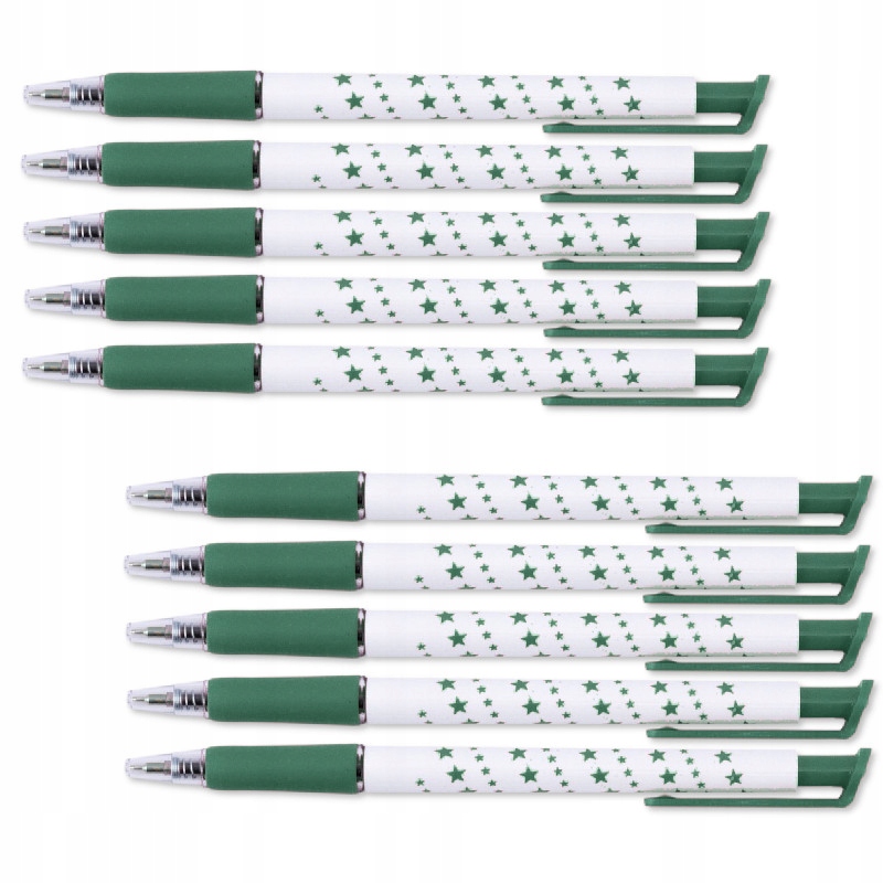 

Długopis kulkowy automatyczny 0,5 mm Zielony 10szt