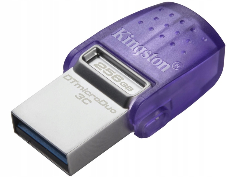 Pendrive Kingston DataTraveler MicroDuo 3C 256GB Fioletowy