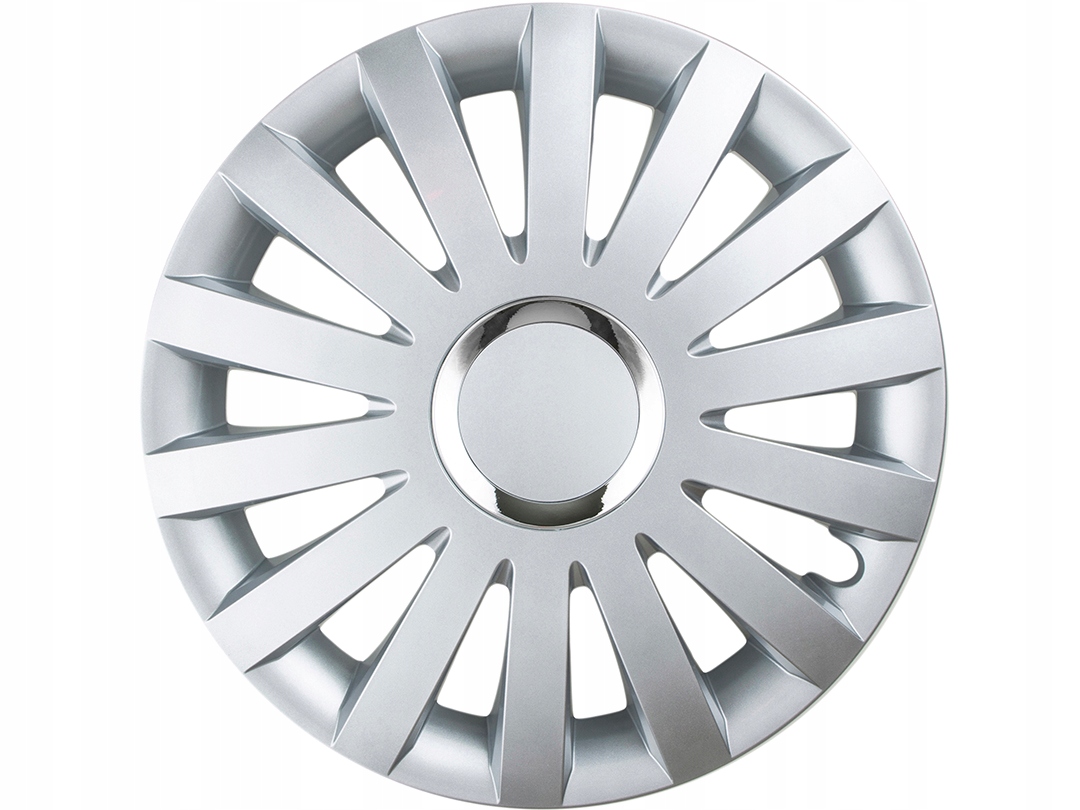 Automobilové Poklice 16" Stříbrné Univerzální Premium Lesk 4 kusy