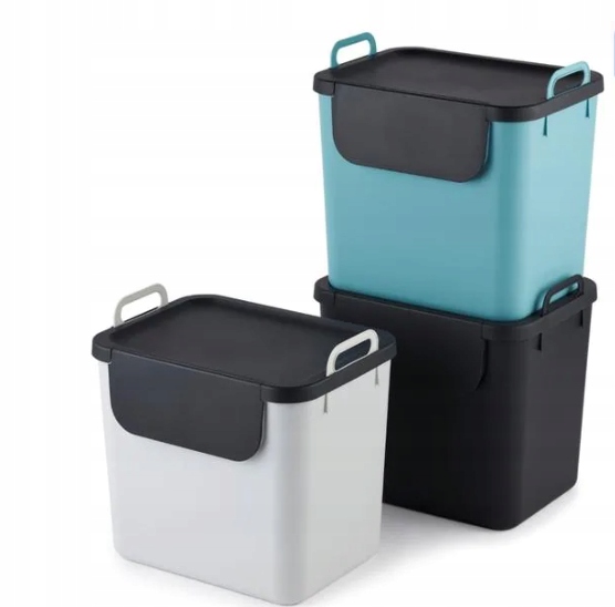 Pojemniki do segregacji Rotho 30 l 3 -komorowy