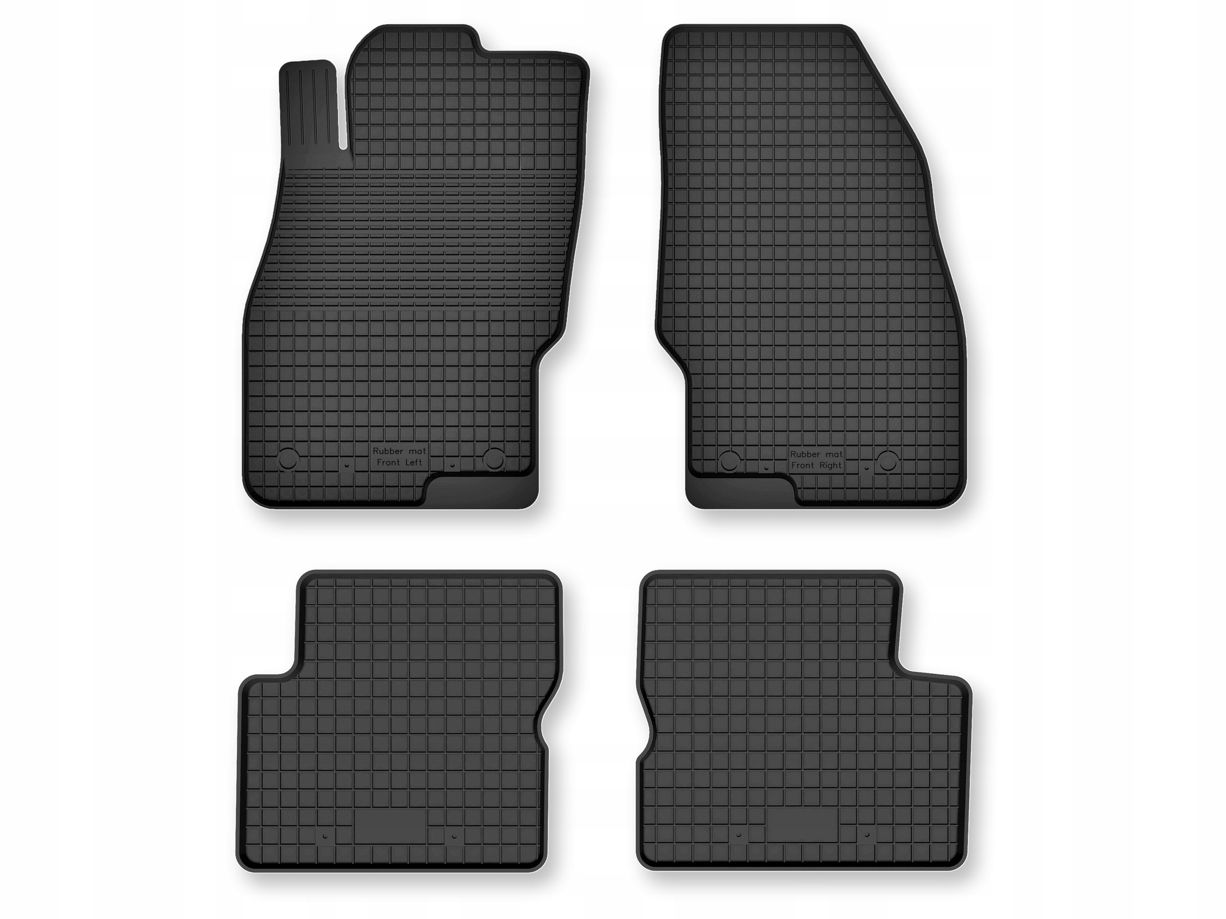 Dywaniki gumowe Wlg komplet 4 szt. do Opel Corsa D, Opel Corsa E