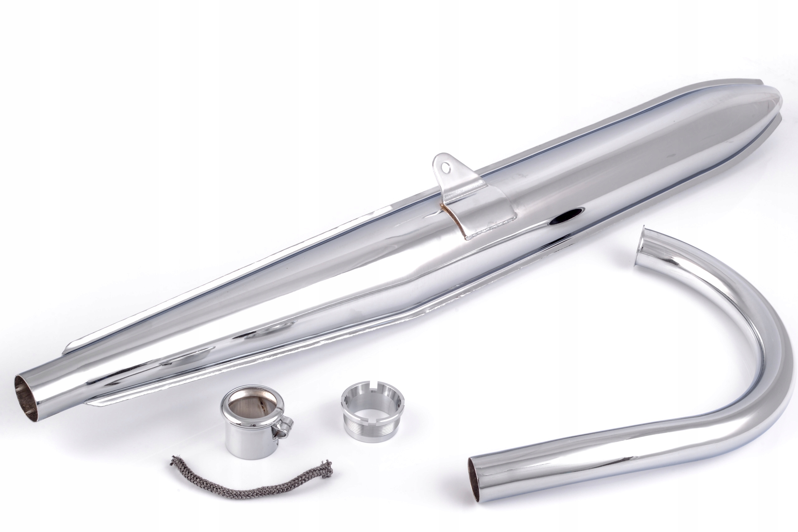 SHL M11 TŁUMIK WYDECH OBEJMA KOLANKO CHROM DELUX Producent inny