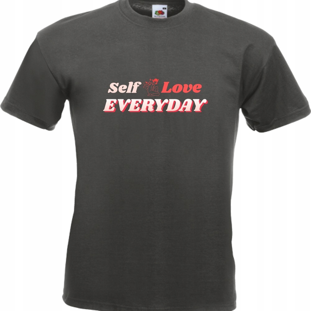 

Koszulka self love care everyday XXL grafitowa