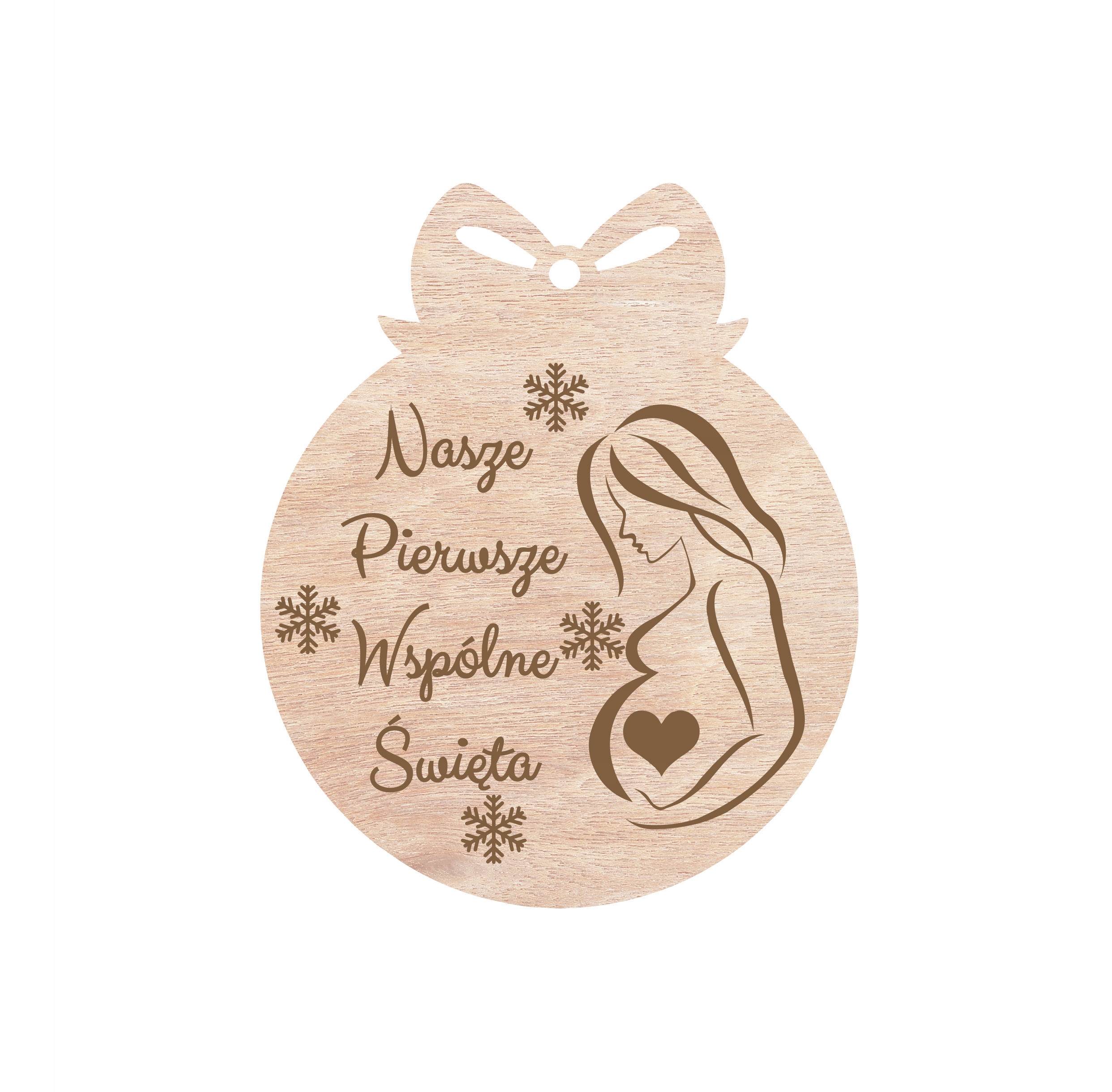 

Drewniana Bombka Nasze Pierwsze Wspólne Święta