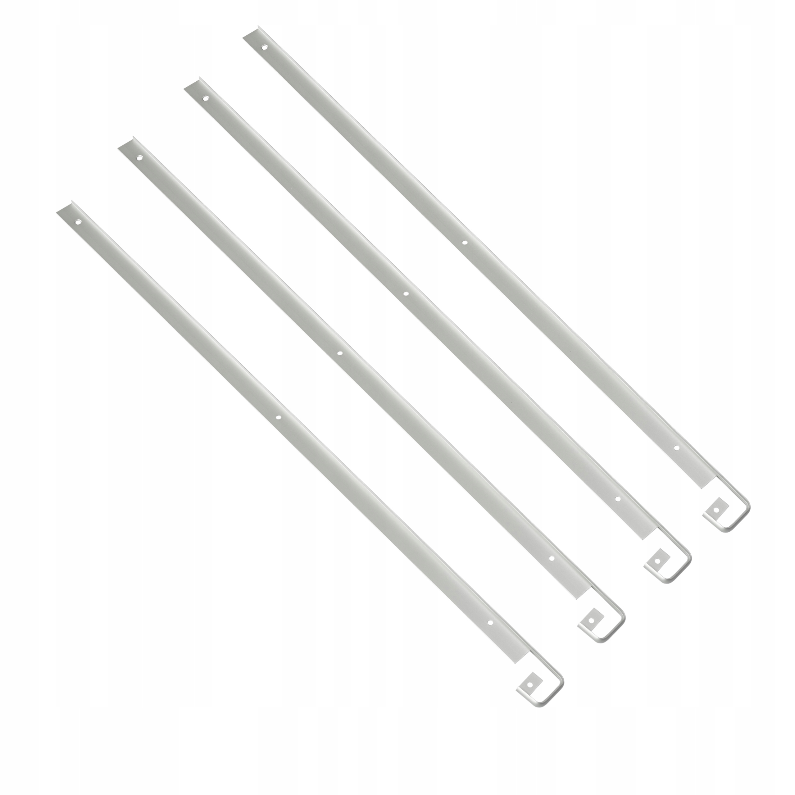 4 x Kuchyňská Lišta Na Desku Nábytková Štěrbinová K 28 Aluminium