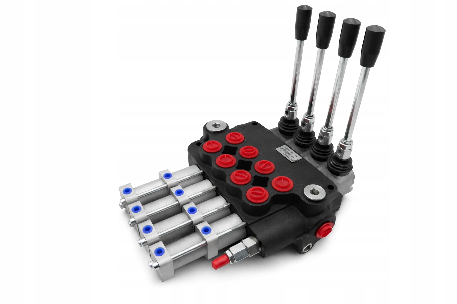 Hydraulický Rozdělovač 4 Sekce 40L Pneumaticky Ovládaný 4 Sekce 24V