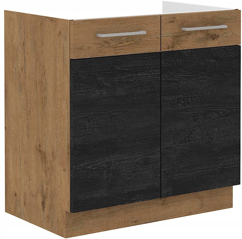 

80 zlew 2 drzwi Vigo dark wood z dąb lencelot