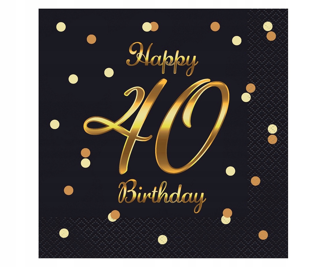 

Serwetki Papierowe 40 Happy Birthday 33X33 20SZT