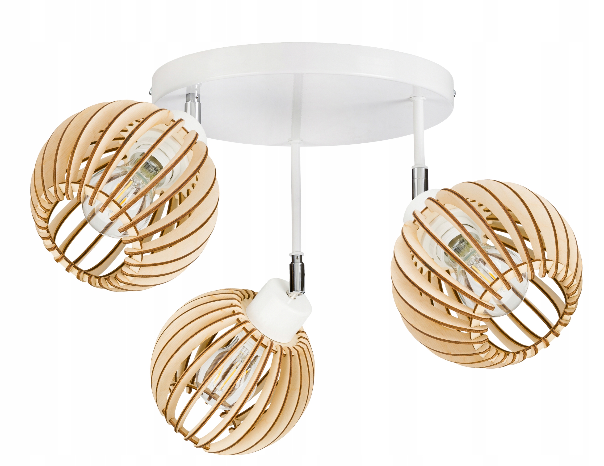 

Lampa plafon żyrandol sufitowa ruch loft Drewno 3