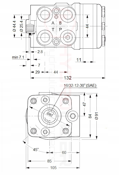 ORBITROL OSPC 80 ON WZM WSPOMAGANIE HYDROLIDER Part number 1 06 00 080