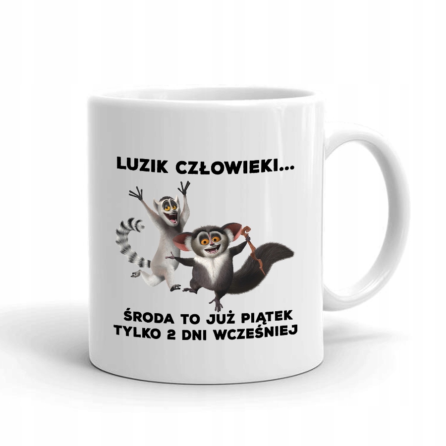 

Kubek Biały Środa to Piątek Król Julian 01