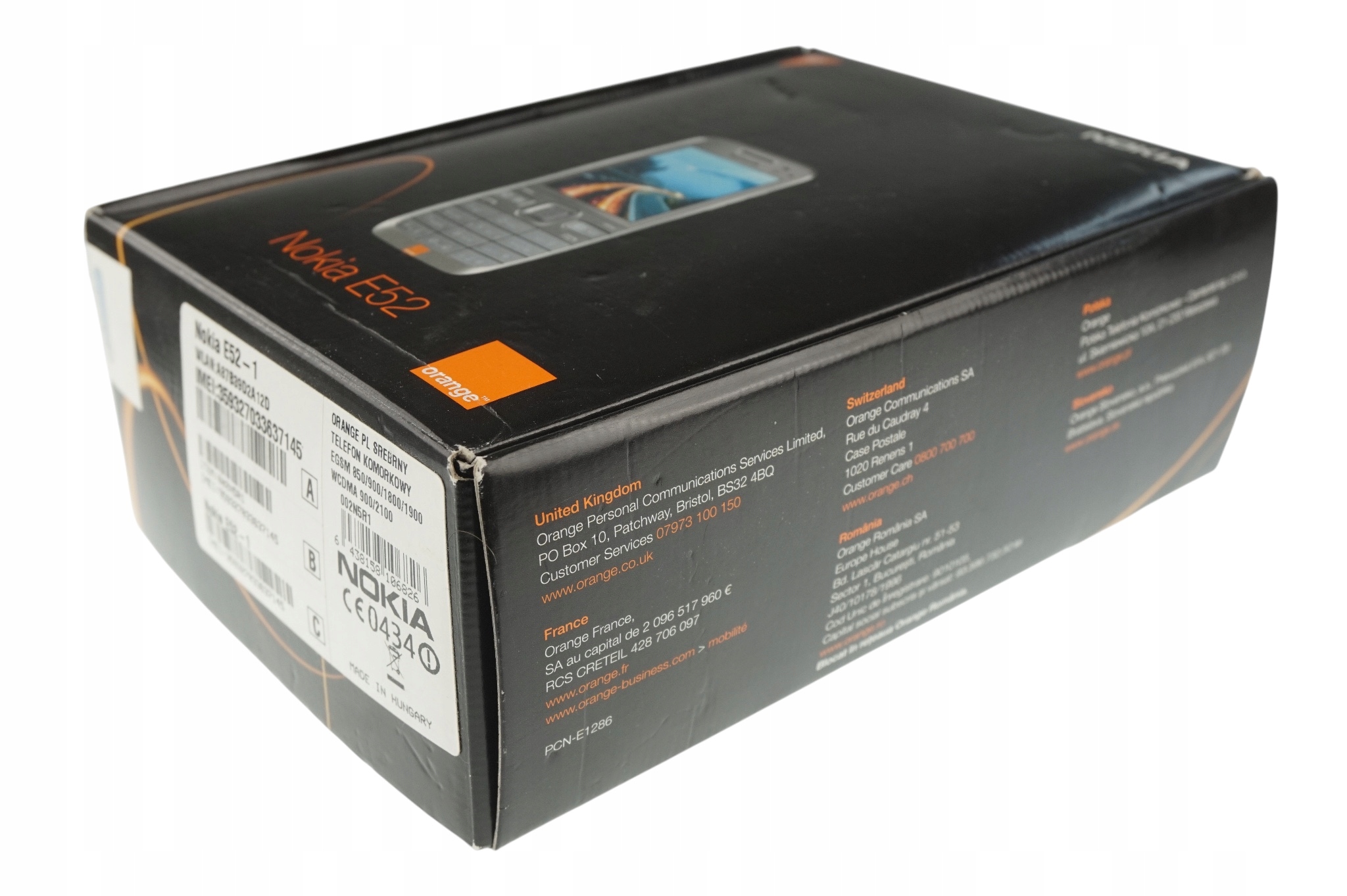 Мобильный телефон Nokia E52 128 МБ / 128 МБ 3G серебро