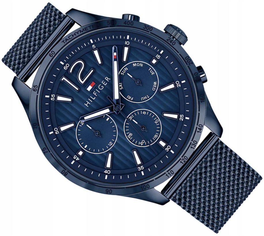 Stylové Pánské Hodinky Tommy Hilfiger 1791471 Gavin Navy Blue Módní Box