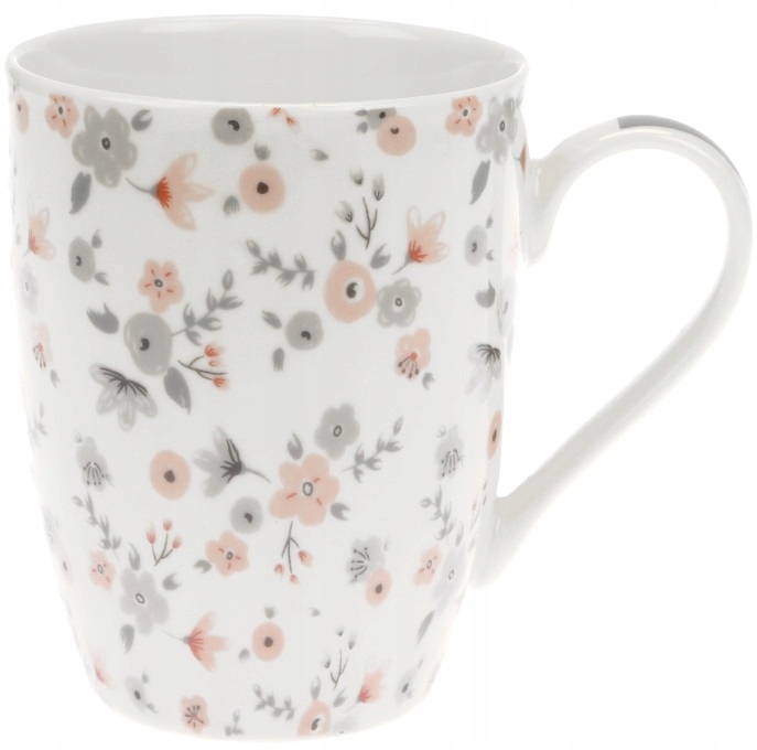 

Kubek Porcelana Bouquet 340ML Biały Kwiaty