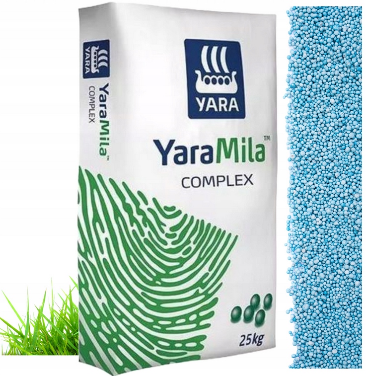 Wiosenny nawóz Yara Mila Complex Hydrocomplex 25kg Trawnik Tuje Iglaki Npk