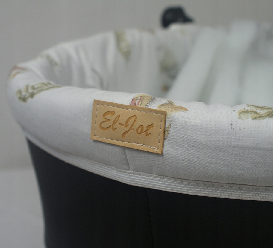 USZTYWNIONA WKŁADKA OCHRANIACZ+MATERACYK DO GONDOLI WÓZKA Z BUDKĄ NA ZAMEK Marka El-Jot