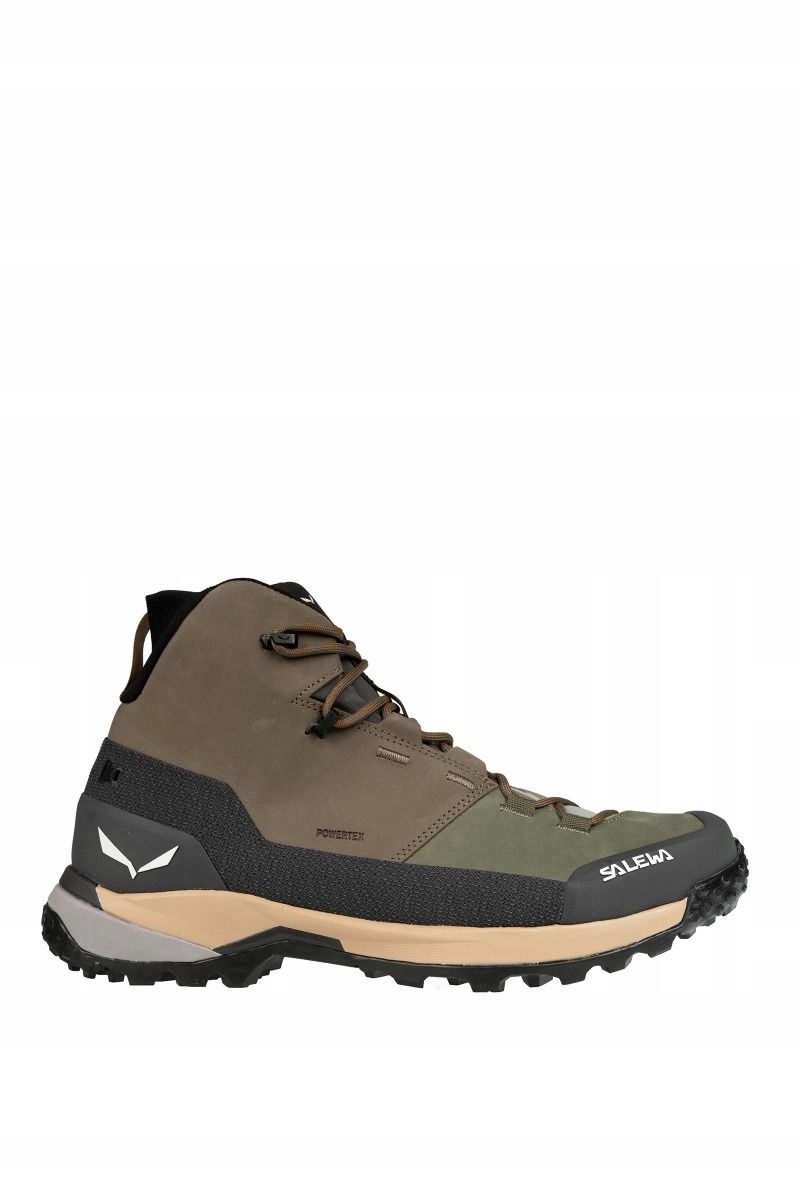 Salewa Pánské trekové boty Puez Leather Mid Ptx hnědé uk_7_40,5