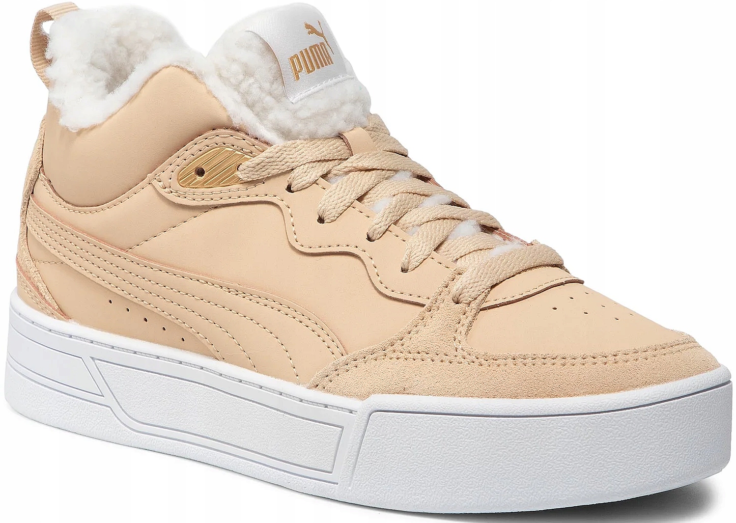 Dámské zimní boty Puma Skye Demi Teddy vel.36 Vysoké zateplené kožené