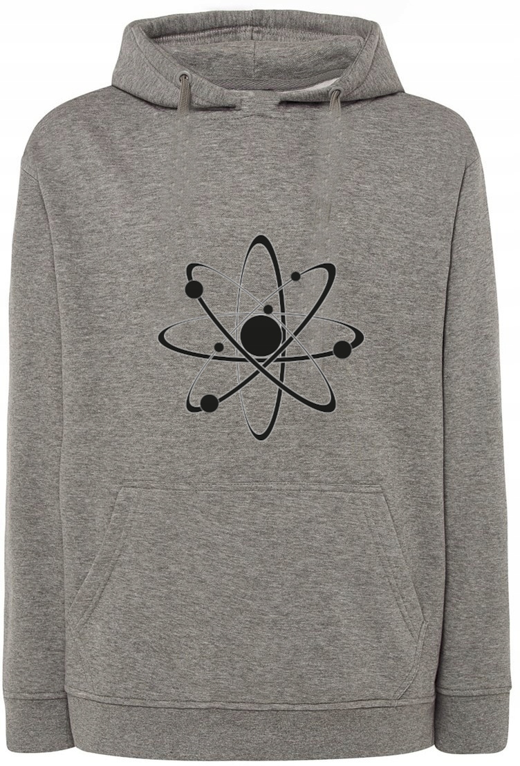 Mikina s pěkným potiskem Atom r.XL