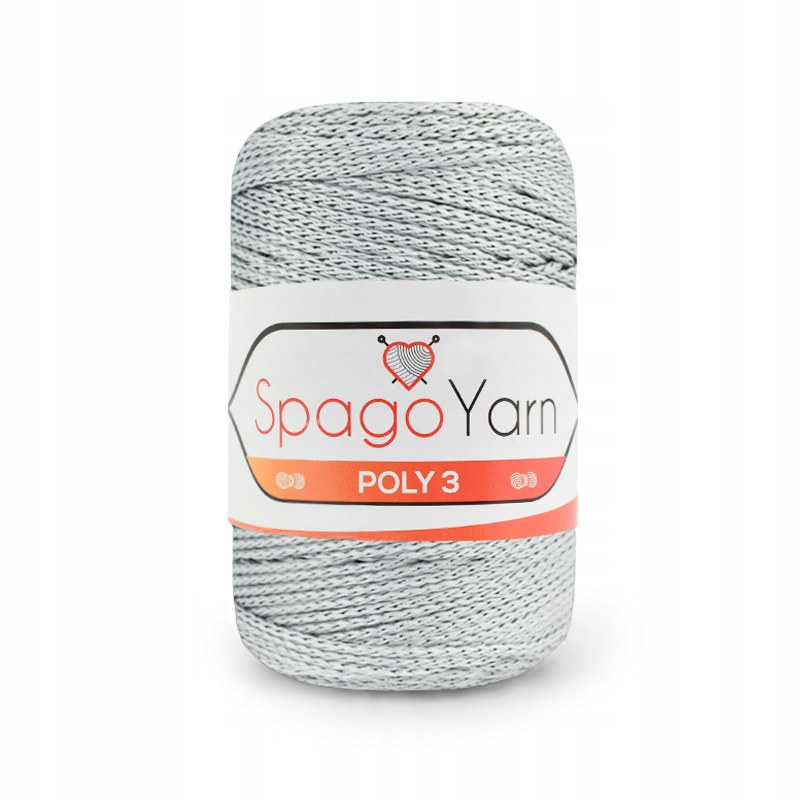 Sznurek Spagoyarn Macrame Poly3 1,5mm 60 jasny szary