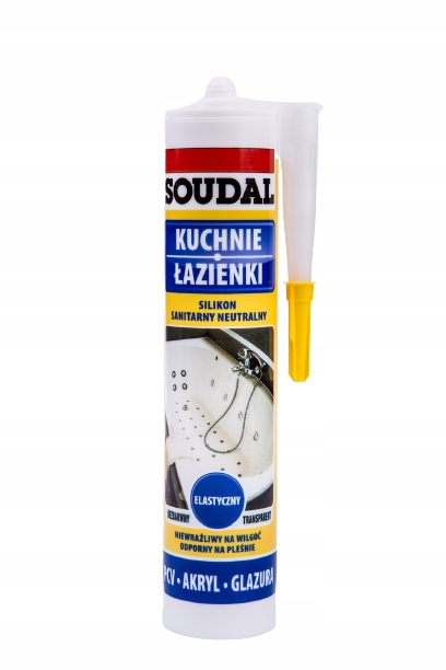 Silikon sanitarny SOUDAL do profilu wodoodpornego
