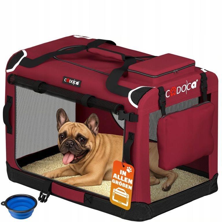 Torba Transportowa Transporter Dla Psa Kota M 60x42x44 Bordowy