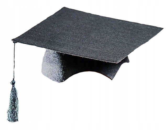 

Czapka absolwenta Biret czarny Zakończenie roku