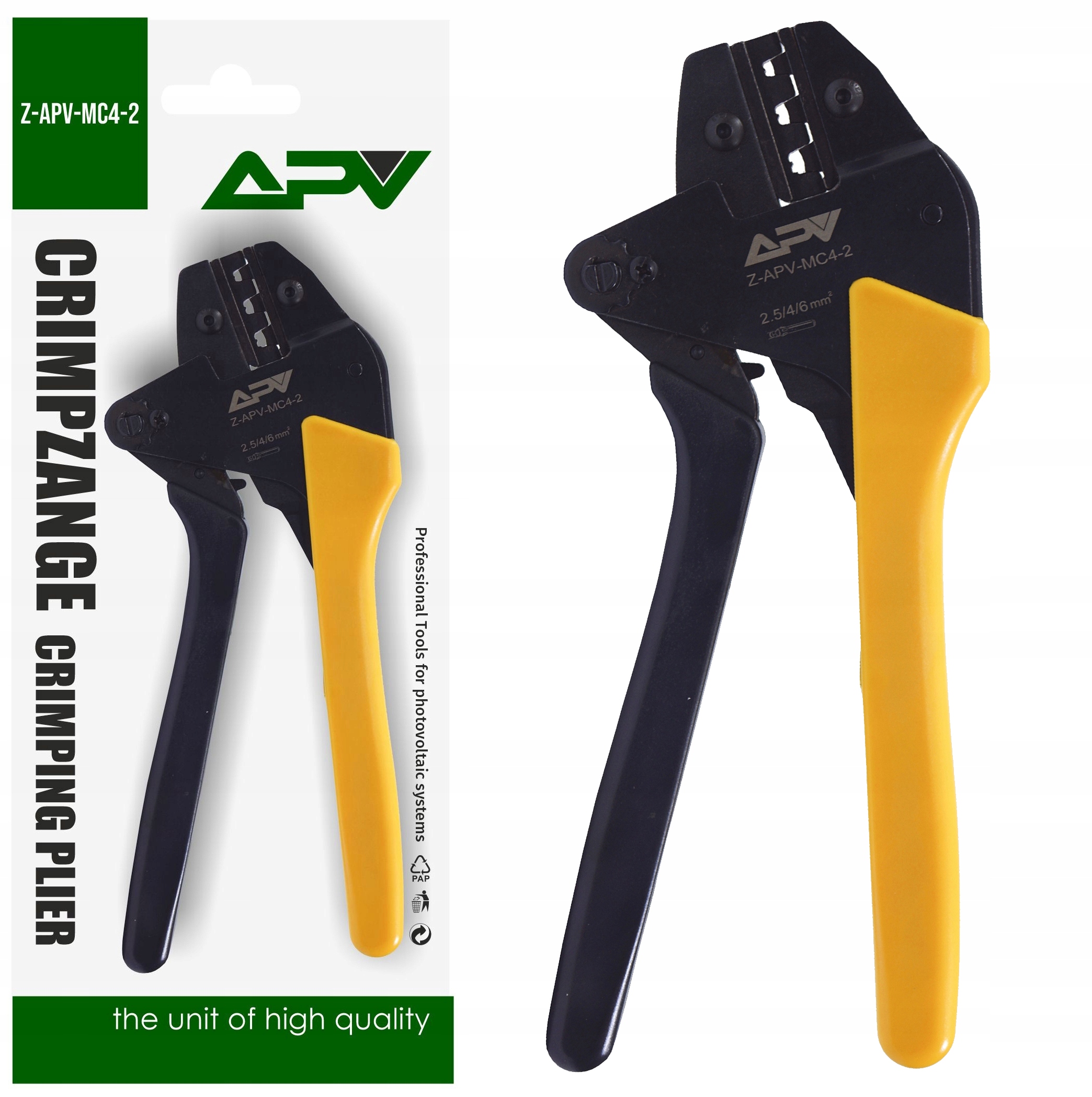 Zaciskarka Praska Do Złącz MC4 Konektorów Solar Fotowoltaika 2,5 6,0 mm2