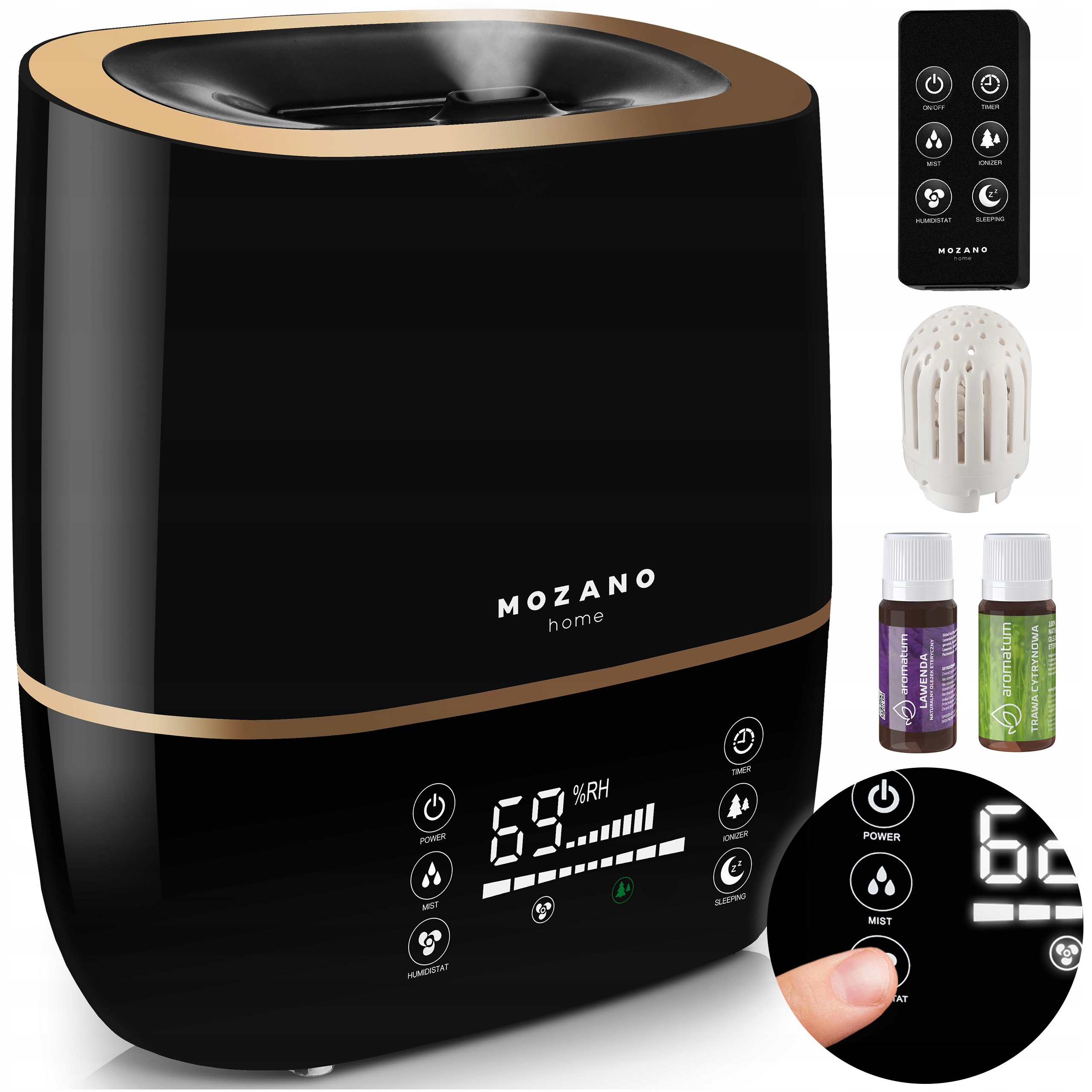 

Nawilżacz Powietrza Jonizator Dyfuzor Pilot 4w1 5L