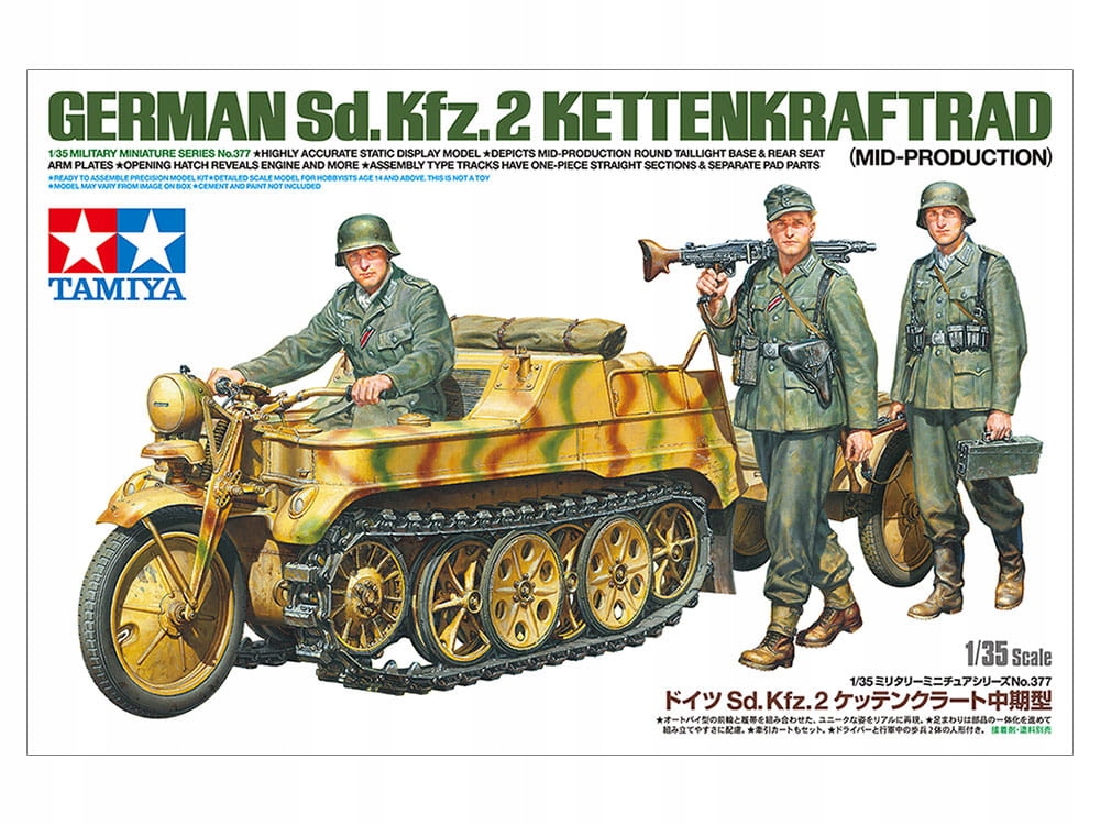 Sd.Kfz.2 Kettenkraftrad Němec 1:35 Tamiya 35377