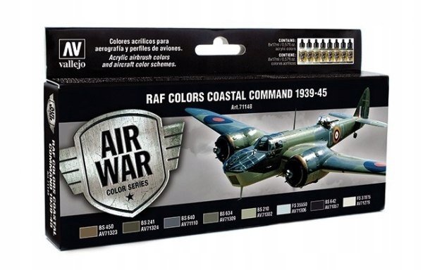 Vallejo 71148 Stavebnice Model Air War Raf Colors