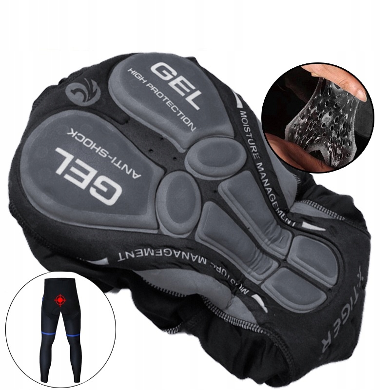 ZESTAW NA ROWER DŁUGIE SPODNIE Z WKŁADKĄ KOSZULKA Kolor wielokolorowy