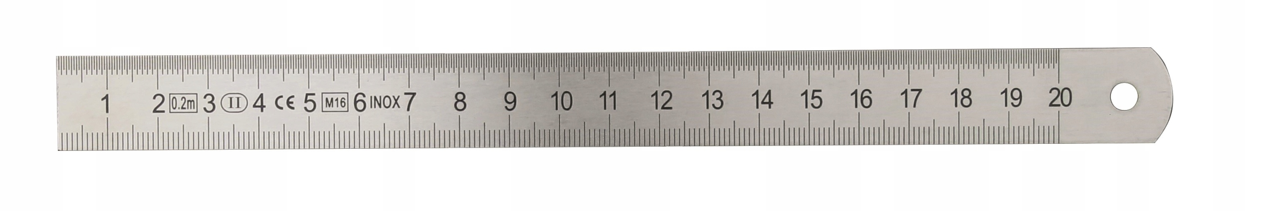 LINIAŁ PÓŁSZTYWNY 200 x 19 x 1.0 INOX
