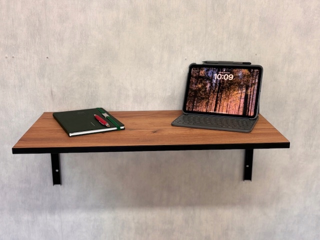 STÓŁ SKŁADANY STOLIK ROZKŁADANY WISZĄCY POMOCNICZY 76X38 DĄB CRAFT + CZARNY Kolor mebla dąb craft