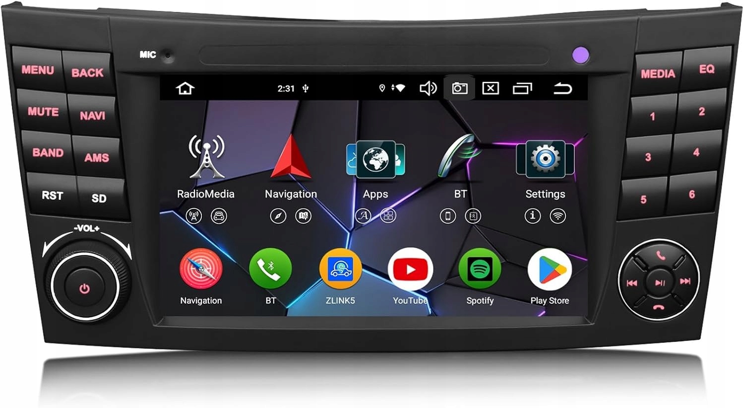 Autorádio Pre Mercedes E W211 C W219 Android 14 4+64 Gps