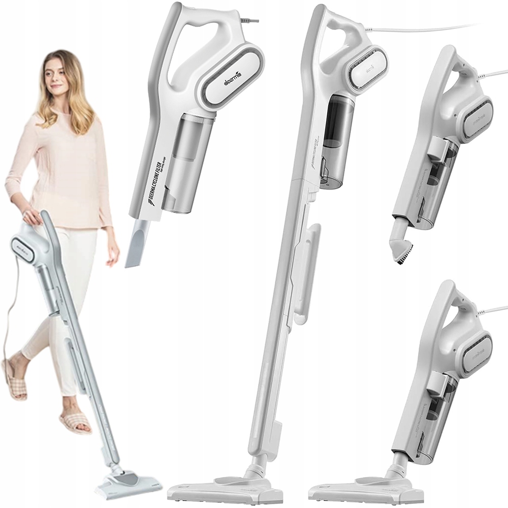 Odkurzacz Przewodowy Pionowy Ręczny Bezworkowy Mocny 2W1 15KPA Deerma DX700