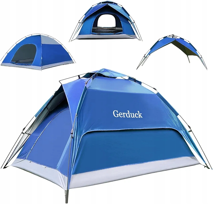 Gerduck Namiot Kempingowy 3w1 4/6 Osobowy Automatyczny Wodoodporny Kuppel