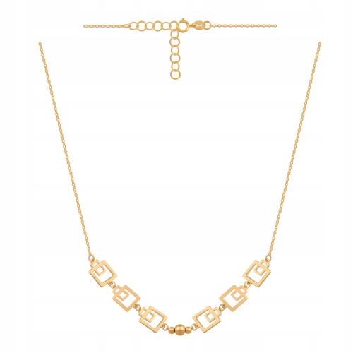 Módní náhrdelník ze zlata 585 s ozdobnými prvky. Možnost regulace.