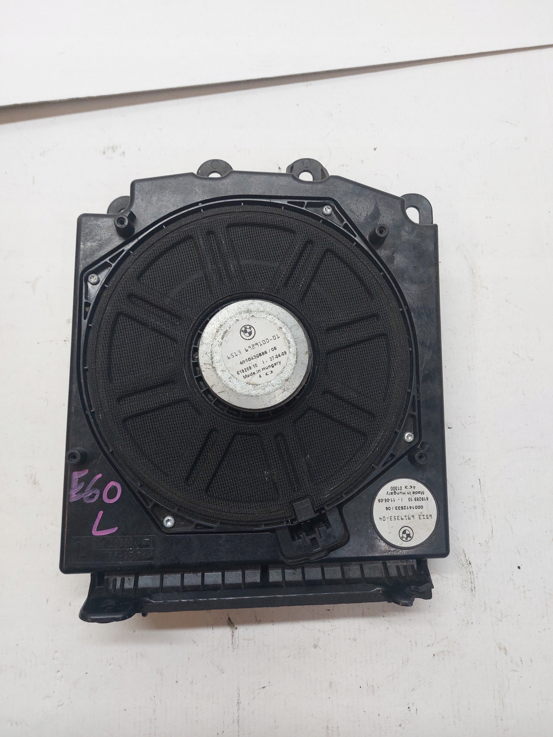 speaker NISKOTONOWY left BMW E60 E61