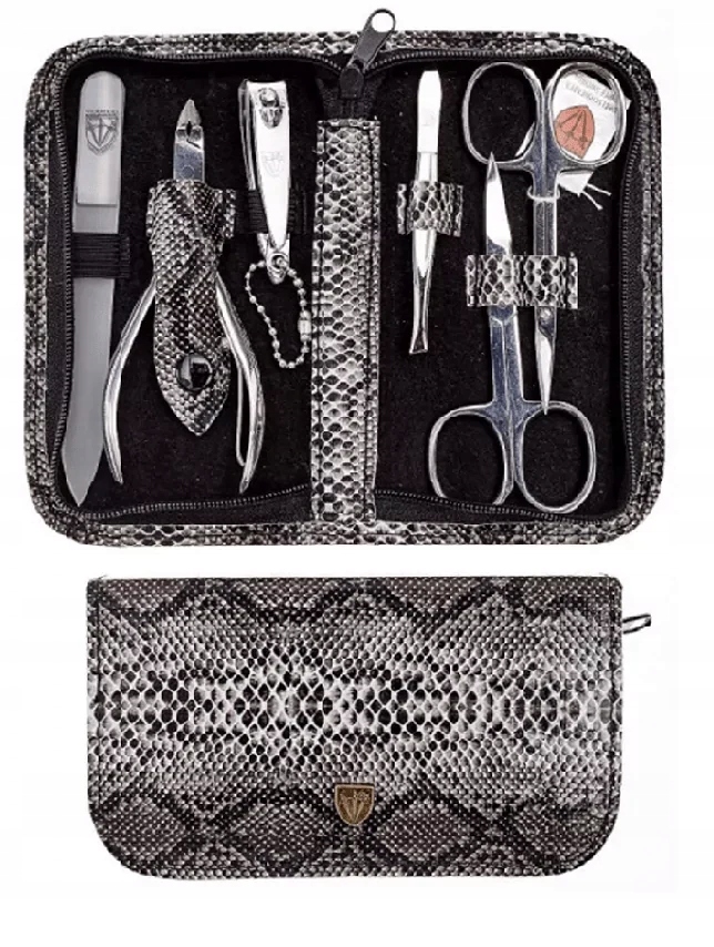 Nůžky, nůžky na kůžičku 6 ks V Pouzdru z hadí kůže – Kellermann jako dárek
