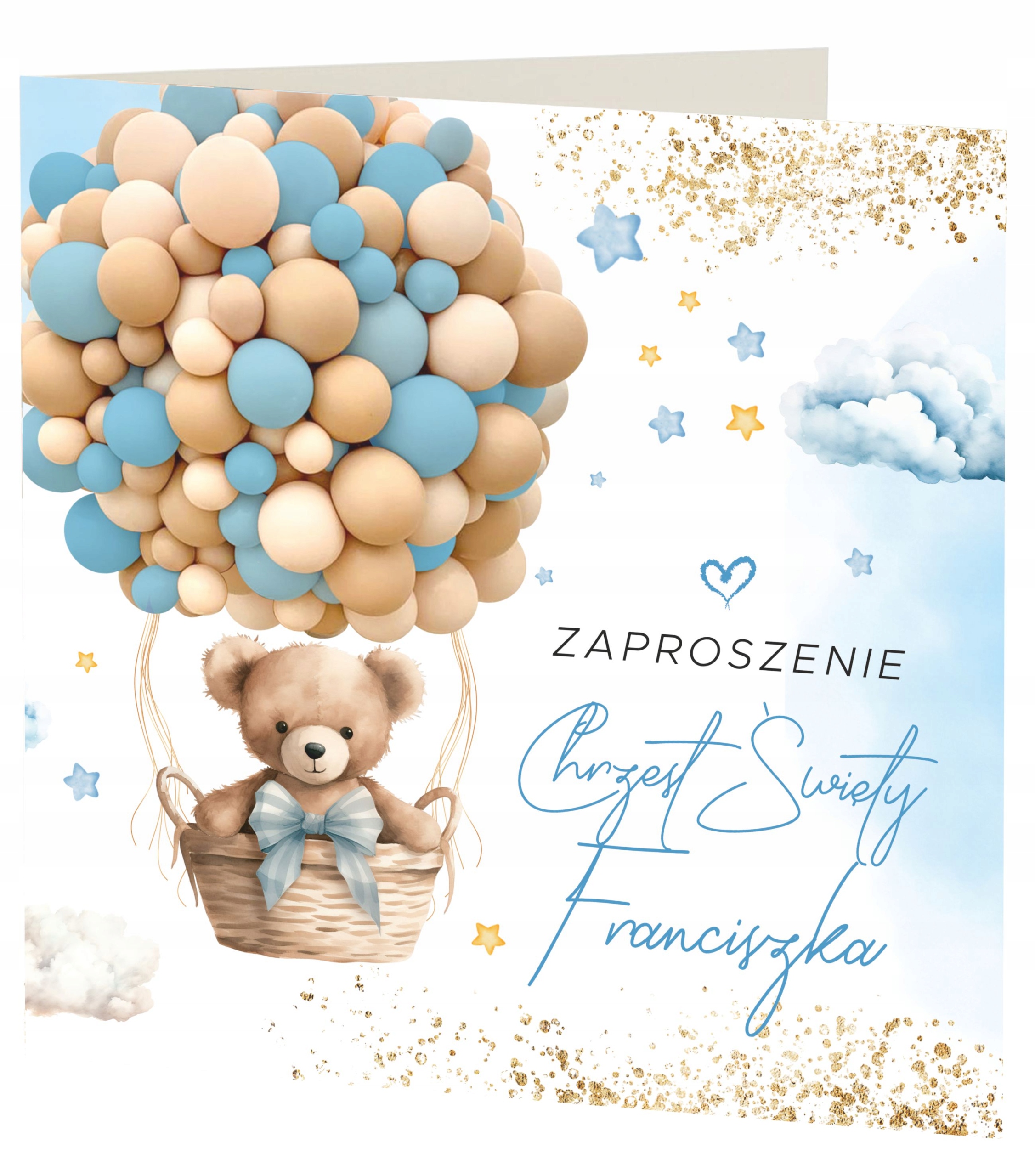 ZAPROSZENIE NA CHRZEST ŚWIĘTY + KOPERTA + IMIĘ DZIECKA + EKSPRES + JAKOŚĆ EAN (GTIN) 5905965236783