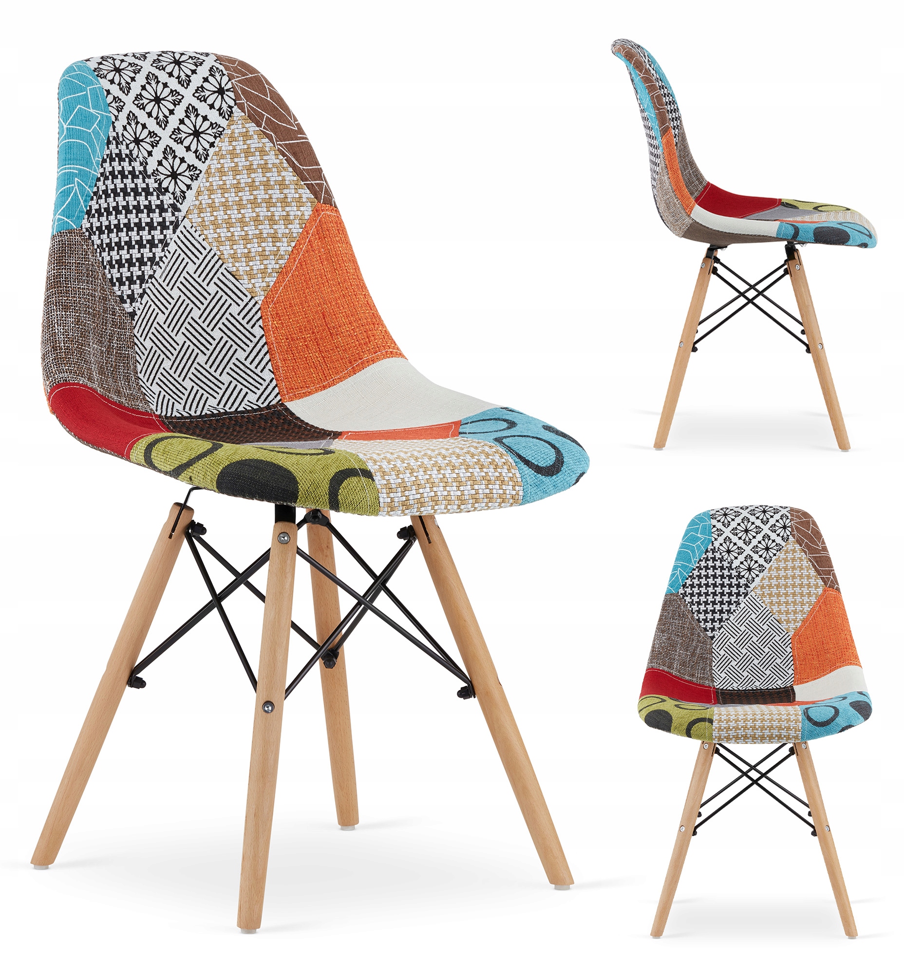 

Krzesło Nitti Patchwork Dsw salon kuchnia jadalnia