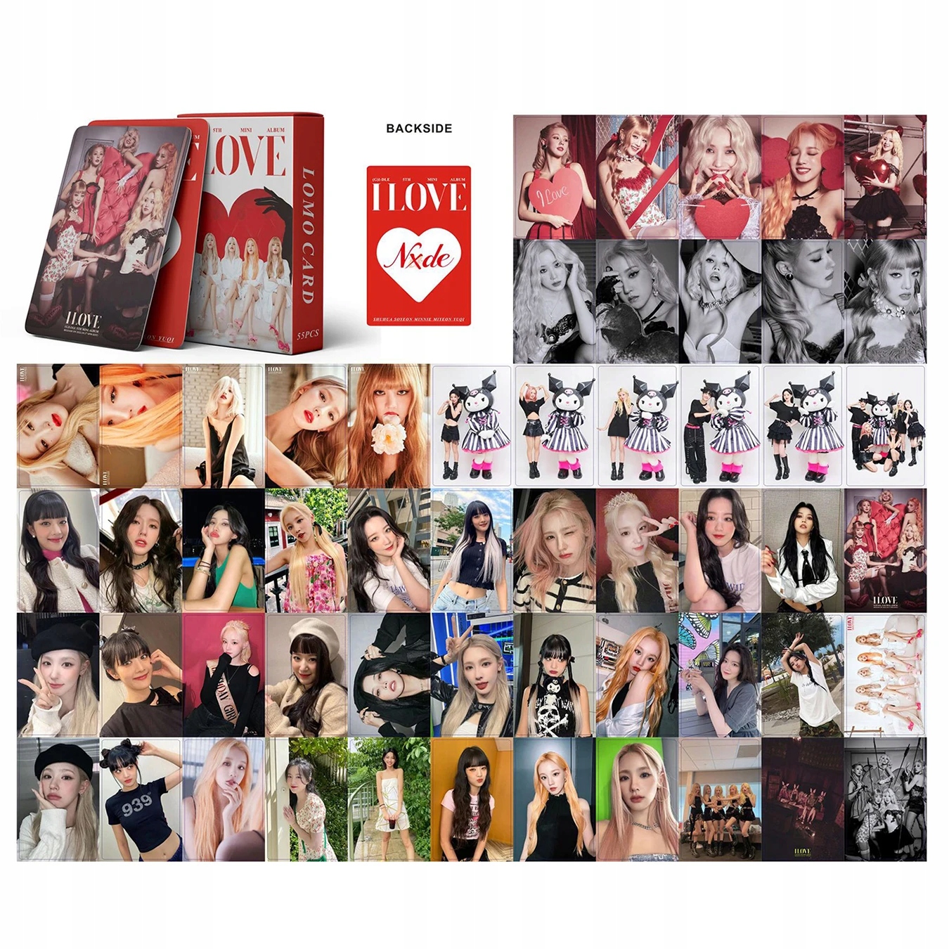 55pcs/set Kpop (G)I-DLE Postcards I LOVE Lomo Cards GIDLE Album Girls I Marka inny