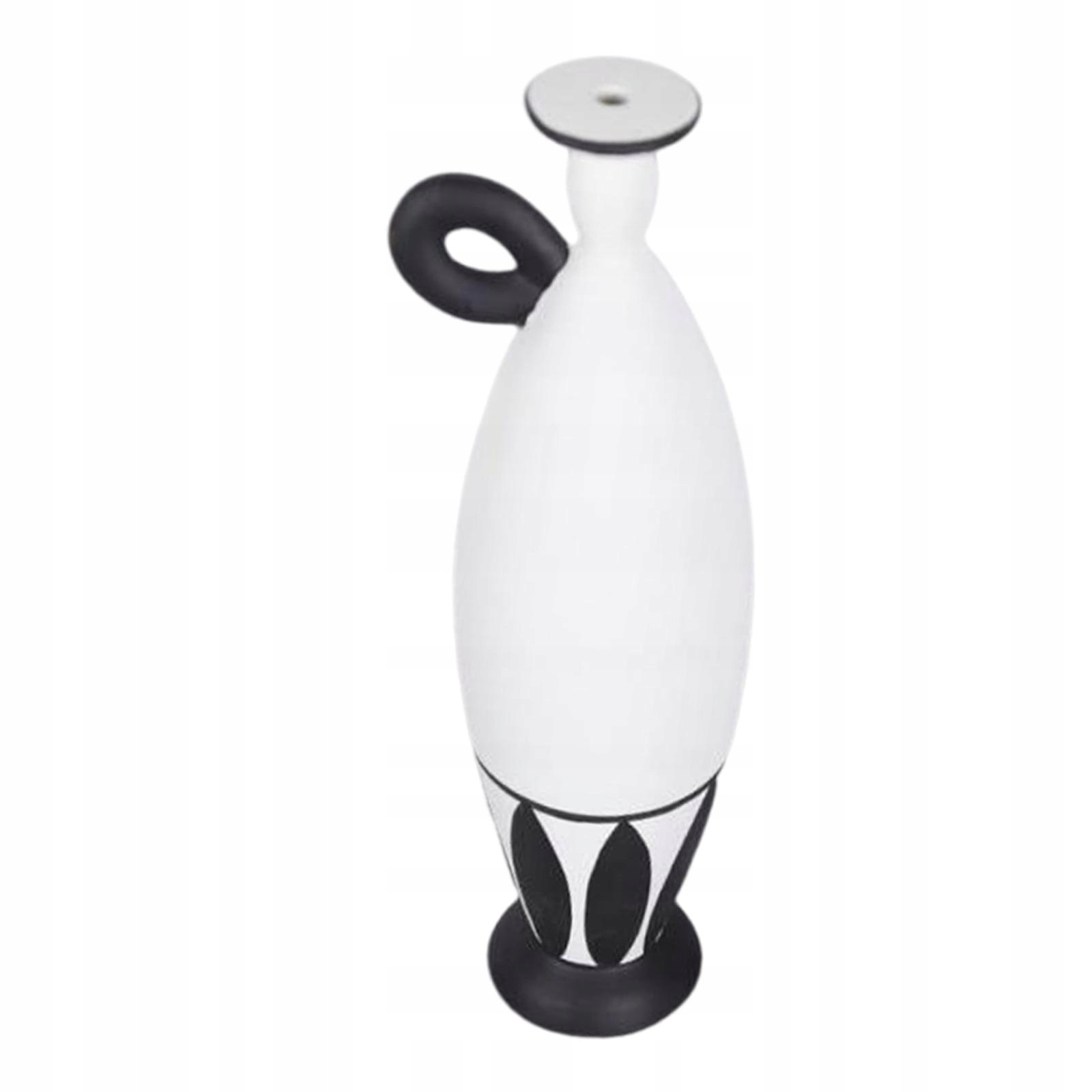 Черно-белая ваза Ваза для цветов из смолы Nordic для Pojemność 1 л