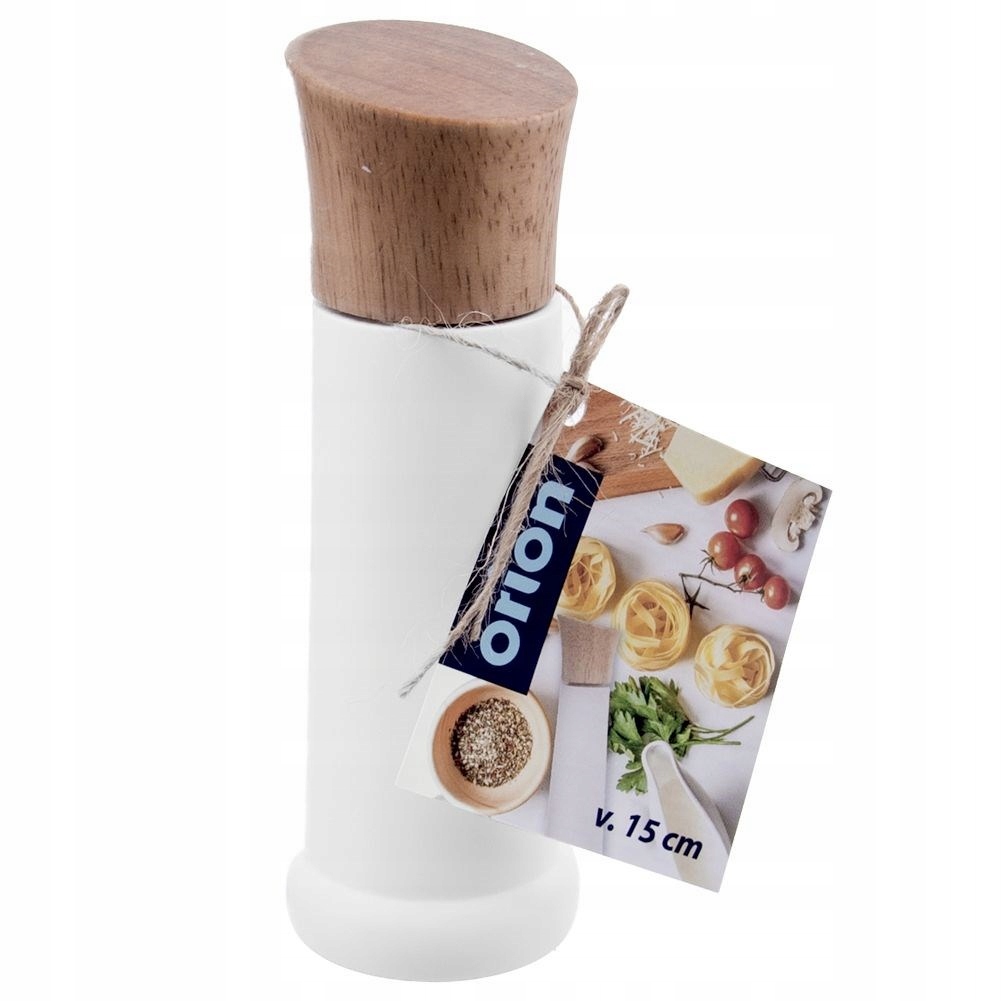 Młynek ręczny do PRZYPRAW pieprzu soli drewniany Marka Orion