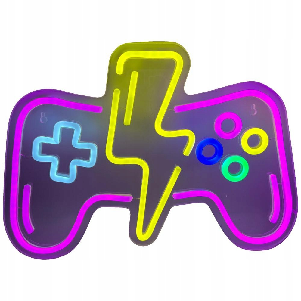 Beline Neonová Světelná Gamepadová Sada Pro Herní Pokoj Led Rgb S Proměnlivými Barvami