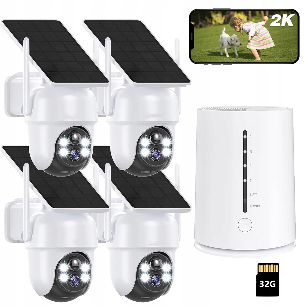 Otočná Ip WiFi 4Mpx Audio Venkovní Kamera Napájená Bateriemi O Velikosti 32 Gb