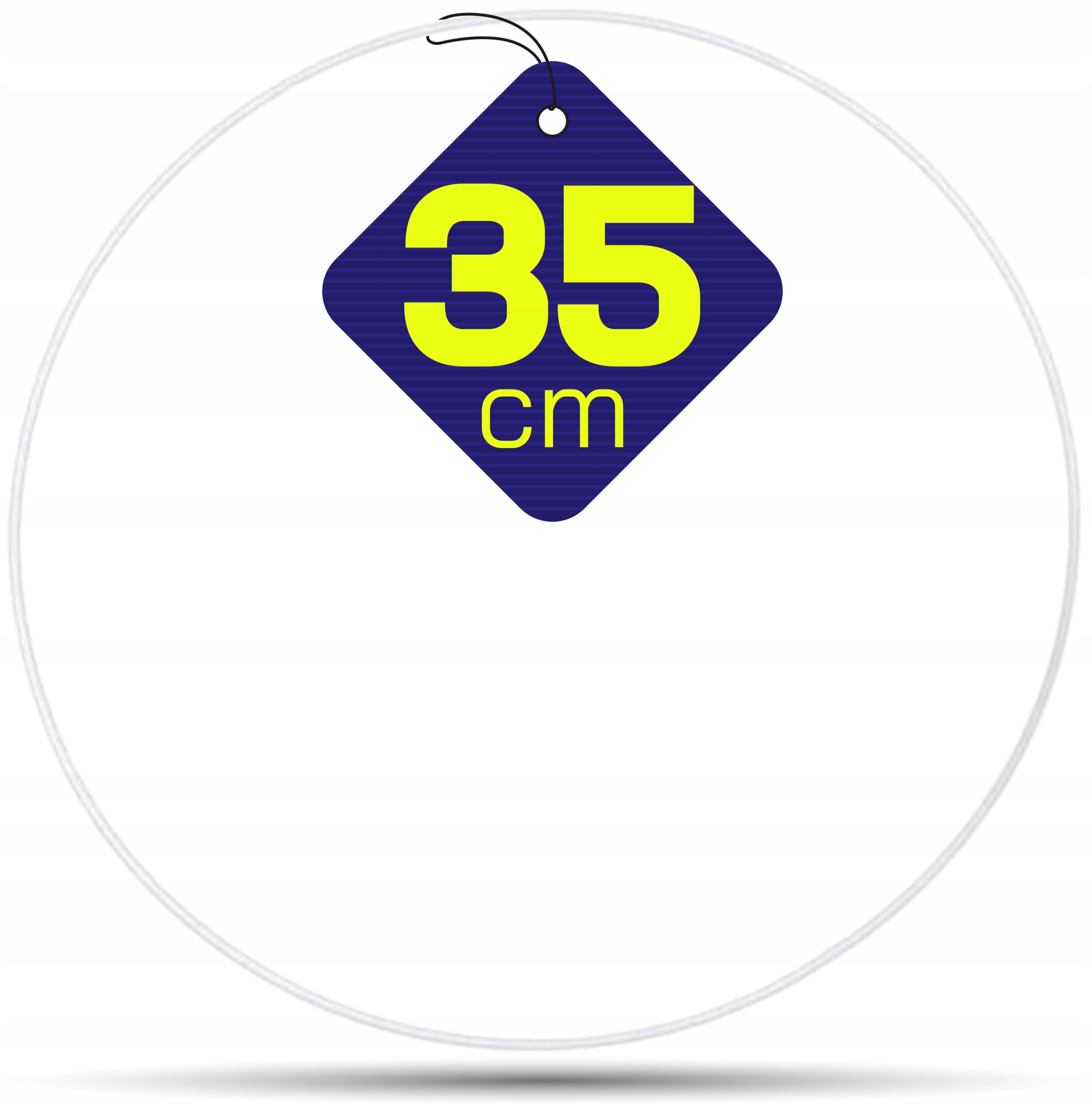 

Biała metalowa obręcz kółko do łapaczy snów 35 cm.