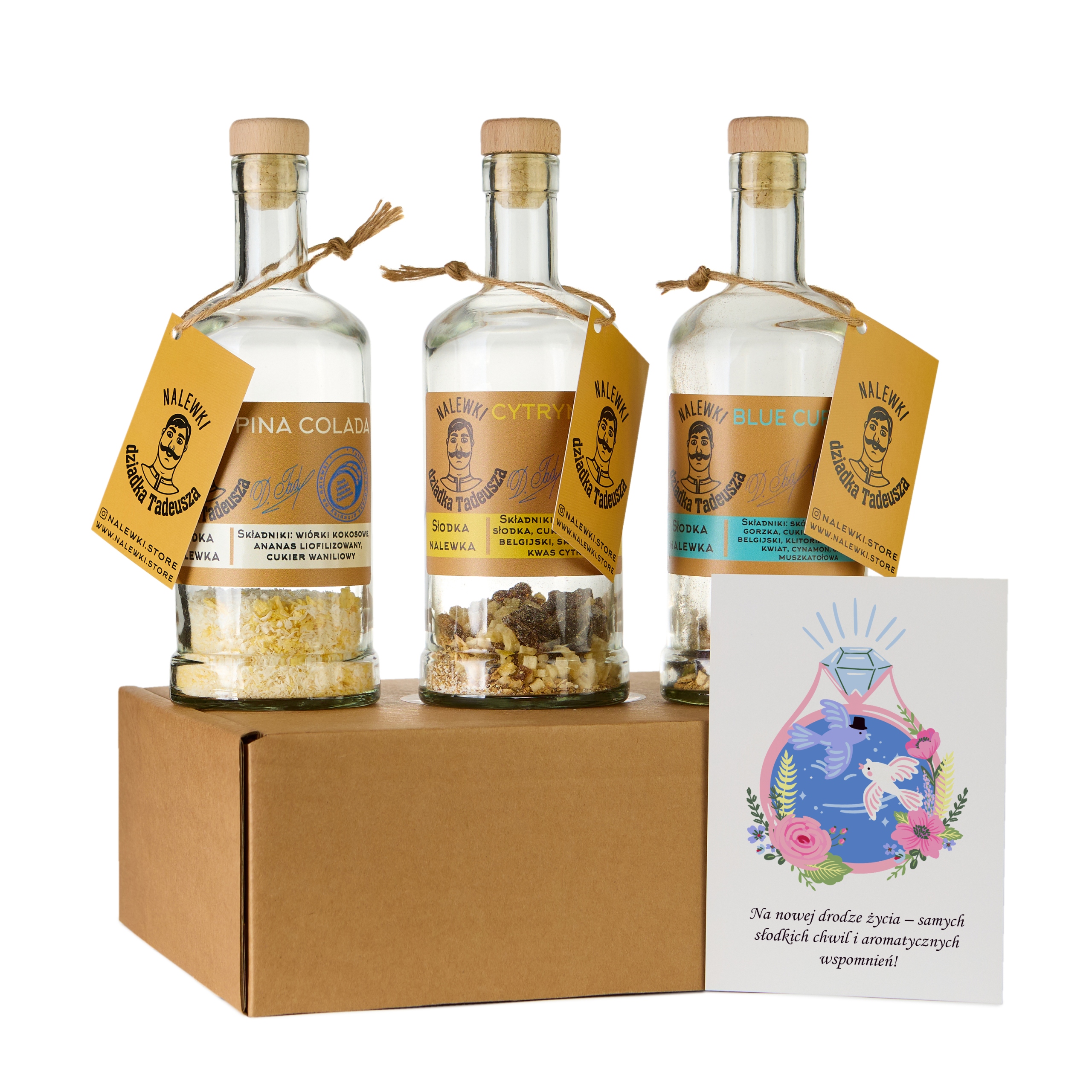 Dárková sada pro výrobu tinktur Dárková sada na svatba